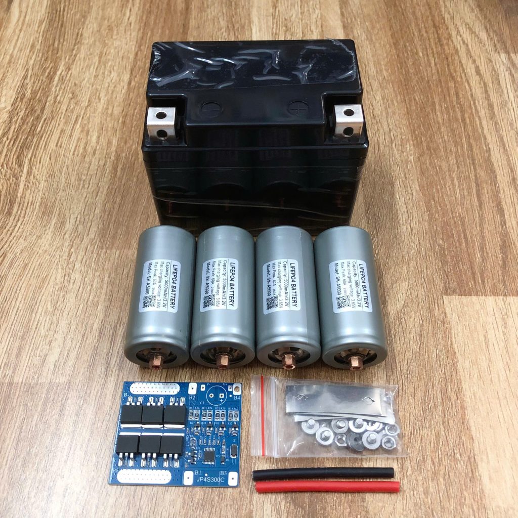 Combo 5Ah tự làm Acquy Lithium xe máy